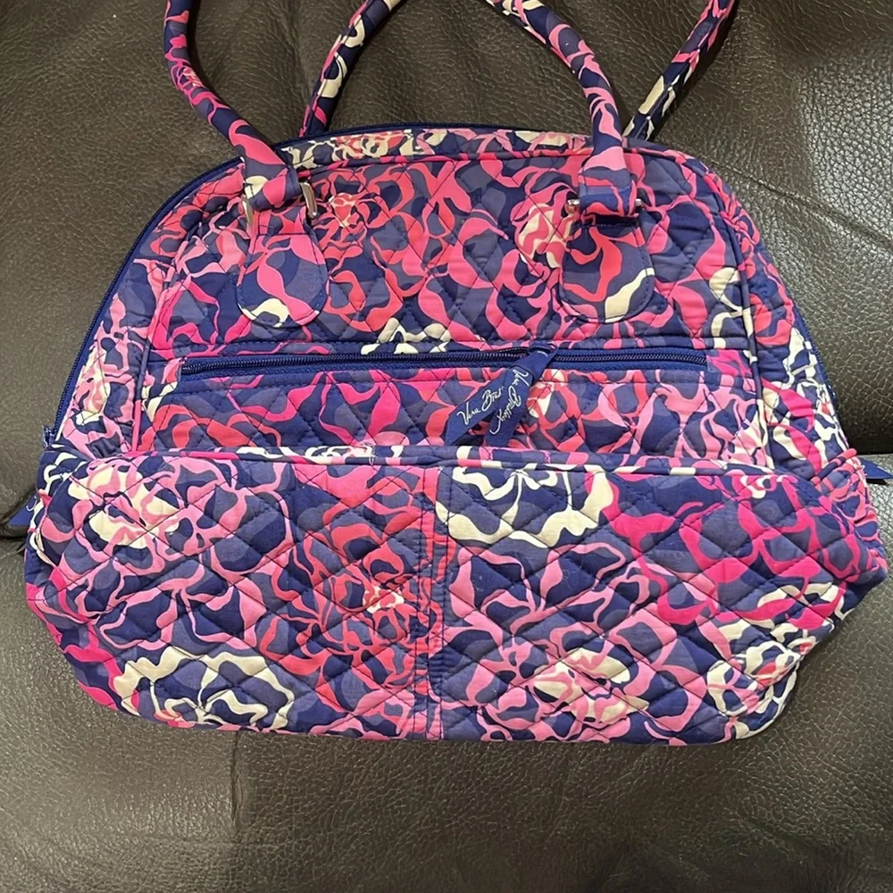 Vera Bradley Turnlock satchel in katalina pink